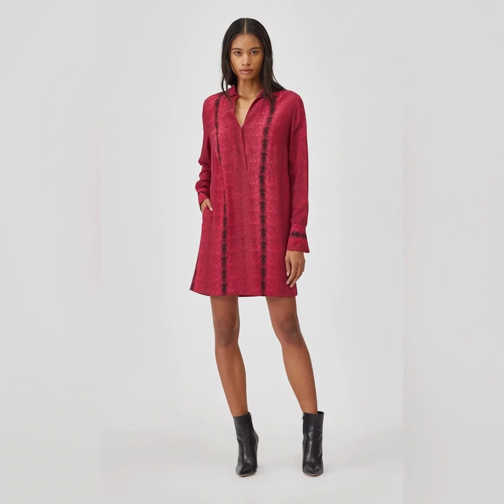 Nwot EQUIPMENT Riannon Silk Dress - Picture 1 of 11